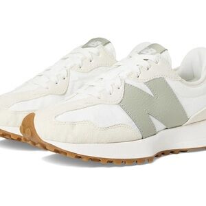 New Balance Women's Cream and Gray Sneakers